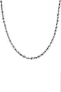 Silver Twist Chain Necklace
