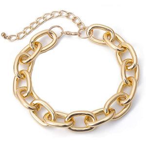 18K Gold Polished Bold Necklace