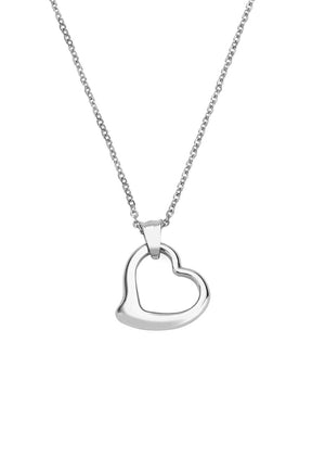 18K Gold Open Heart Iconic Necklace